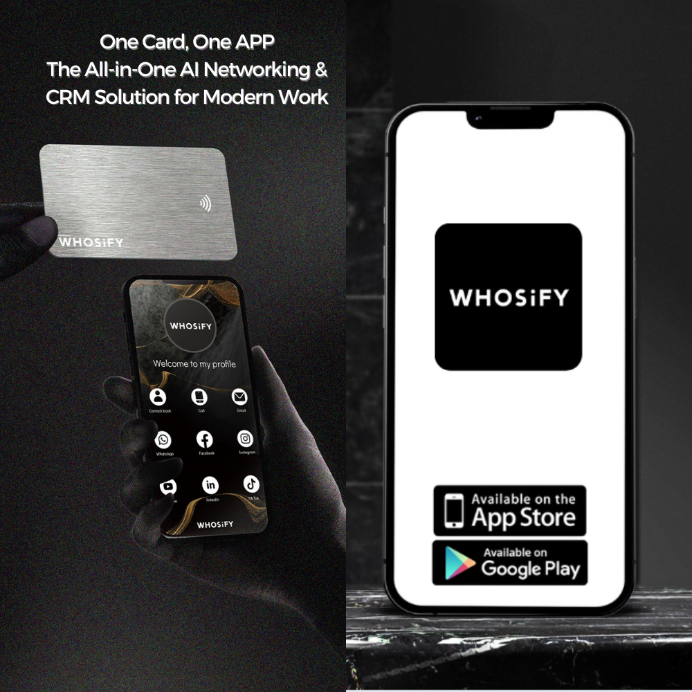 WHOSiFY NFC Business Card (Rose Gold)