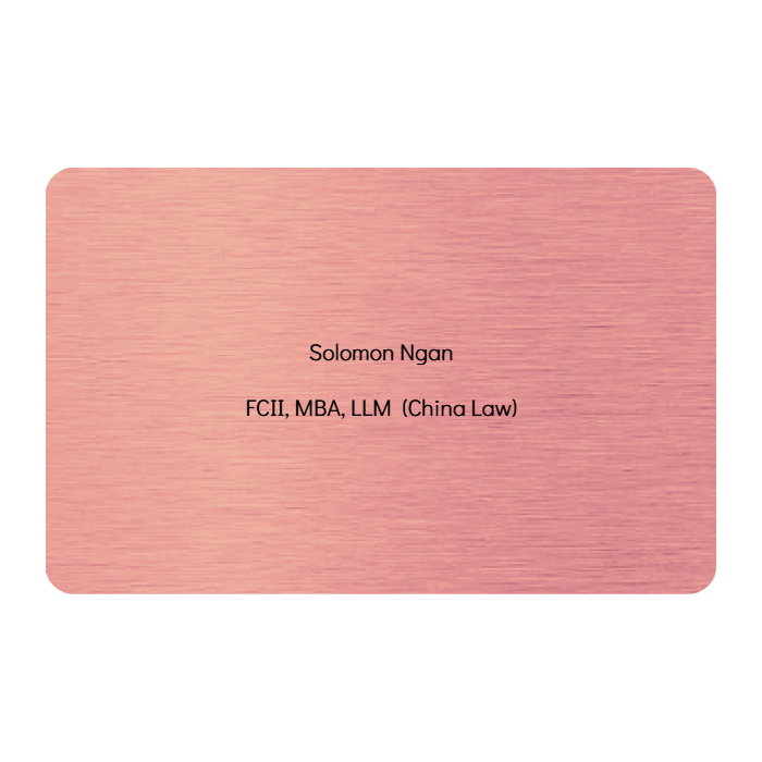 WHOSiFY NFC Business Card (Rose Gold)