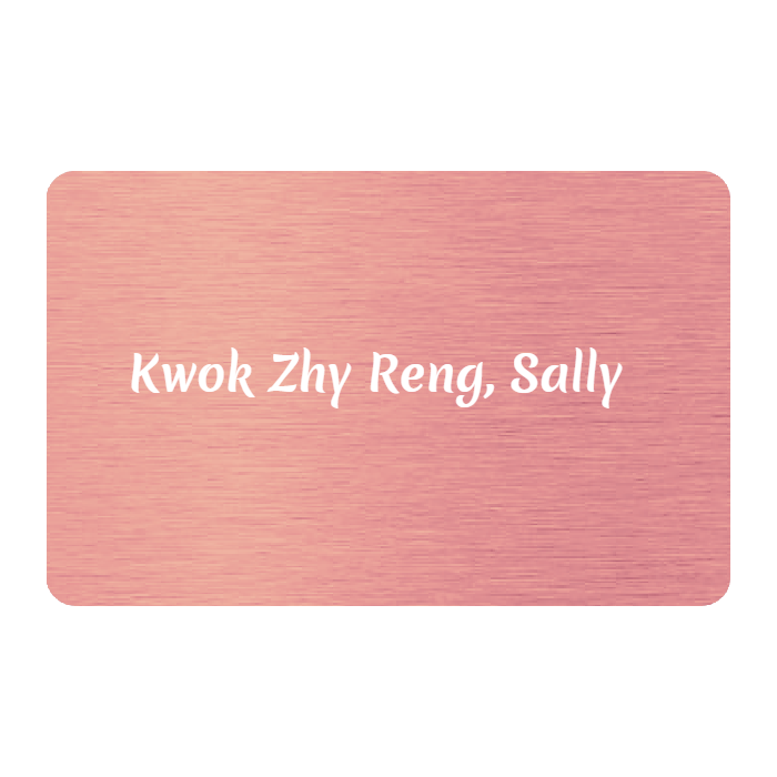 WHOSiFY NFC Business Card (Rose Gold)