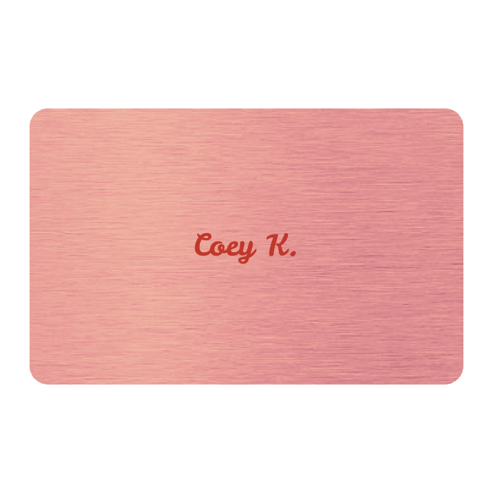 WHOSiFY NFC Business Card (Rose Gold)