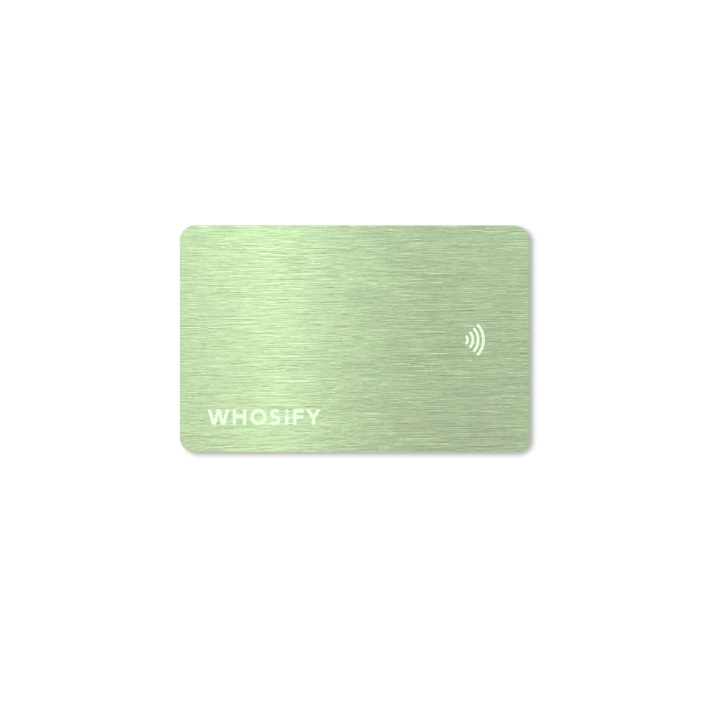 WHOSiFY NFC Business Card (Jade)