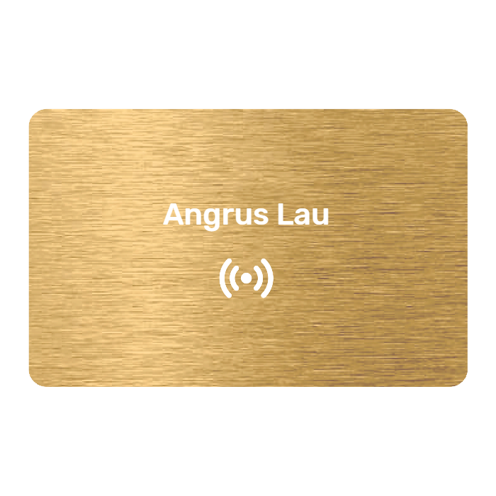 WHOSiFY NFC Business Card (Gold)