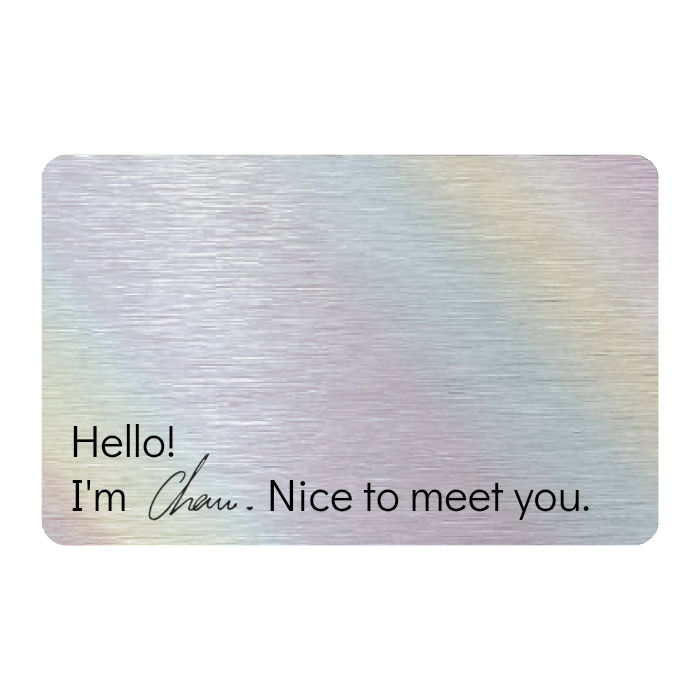 WHOSiFY NFC Business Card (Rainbow)