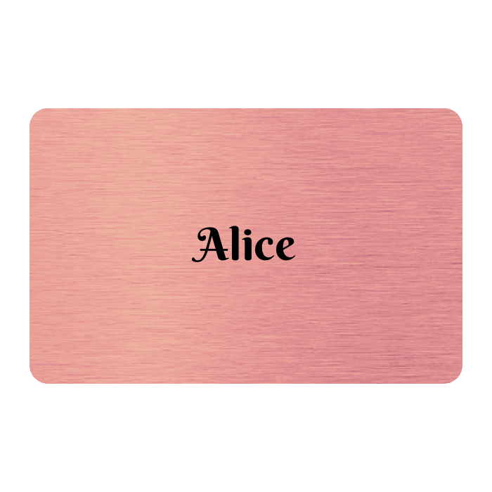 WHOSiFY NFC Business Card (Rose Gold)