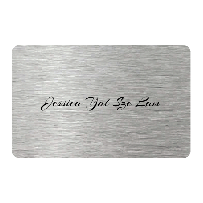 WHOSiFY NFC Business Card (Silver)