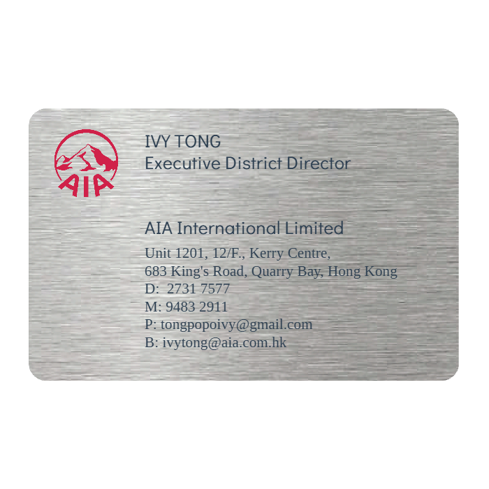 WHOSiFY NFC Business Card (Silver)