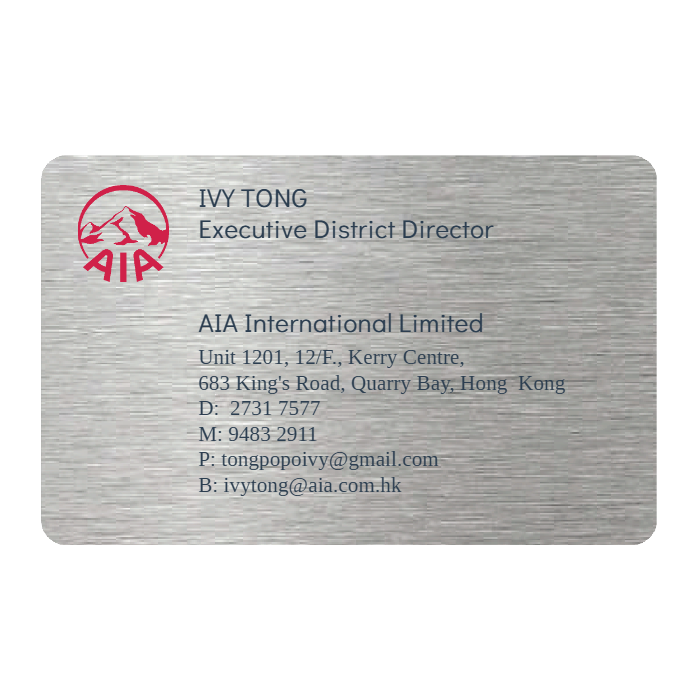 WHOSiFY NFC Business Card (Silver)