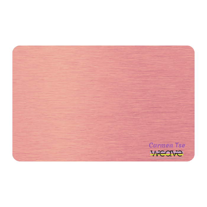 WHOSiFY NFC Business Card (Rose Gold)