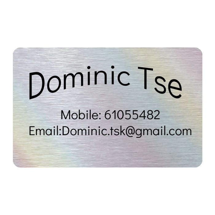 WHOSiFY NFC Business Card (Rainbow)