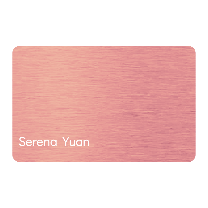 WHOSiFY NFC Business Card (Rose Gold)