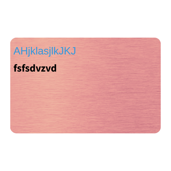 WHOSiFY NFC Business Card (Rose Gold)