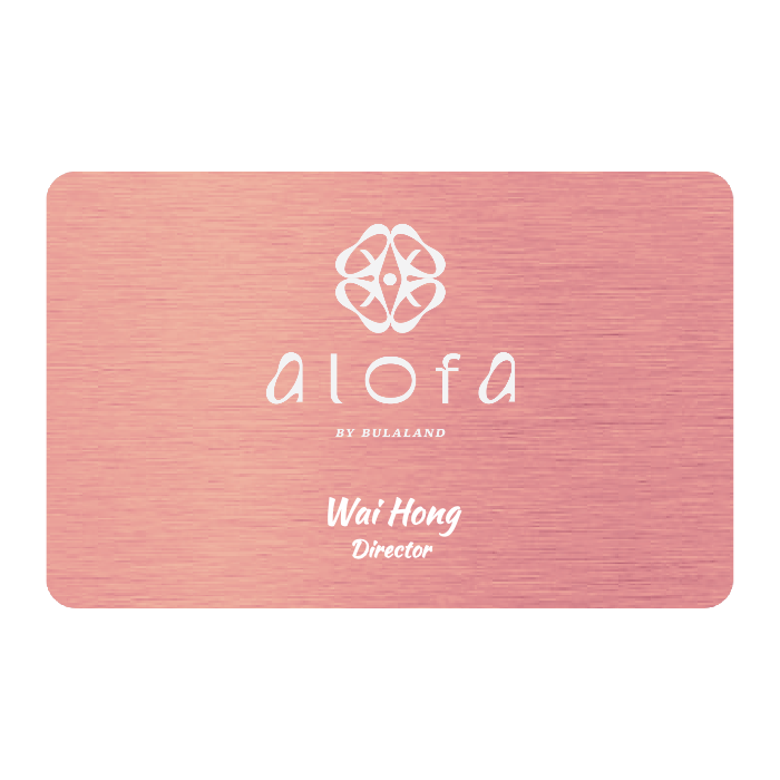WHOSiFY NFC Business Card (Rose Gold)