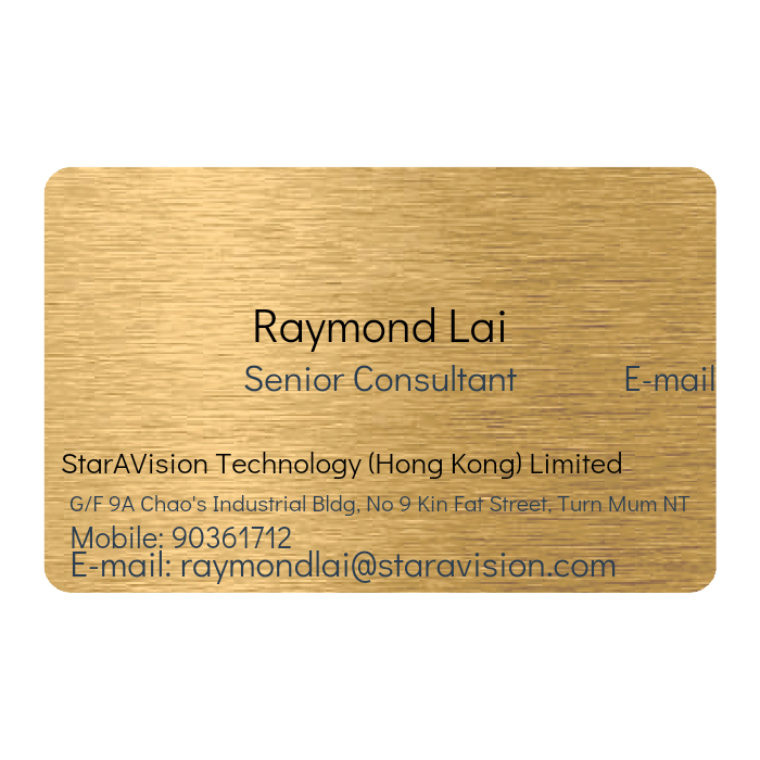 WHOSiFY NFC Business Card (Gold)