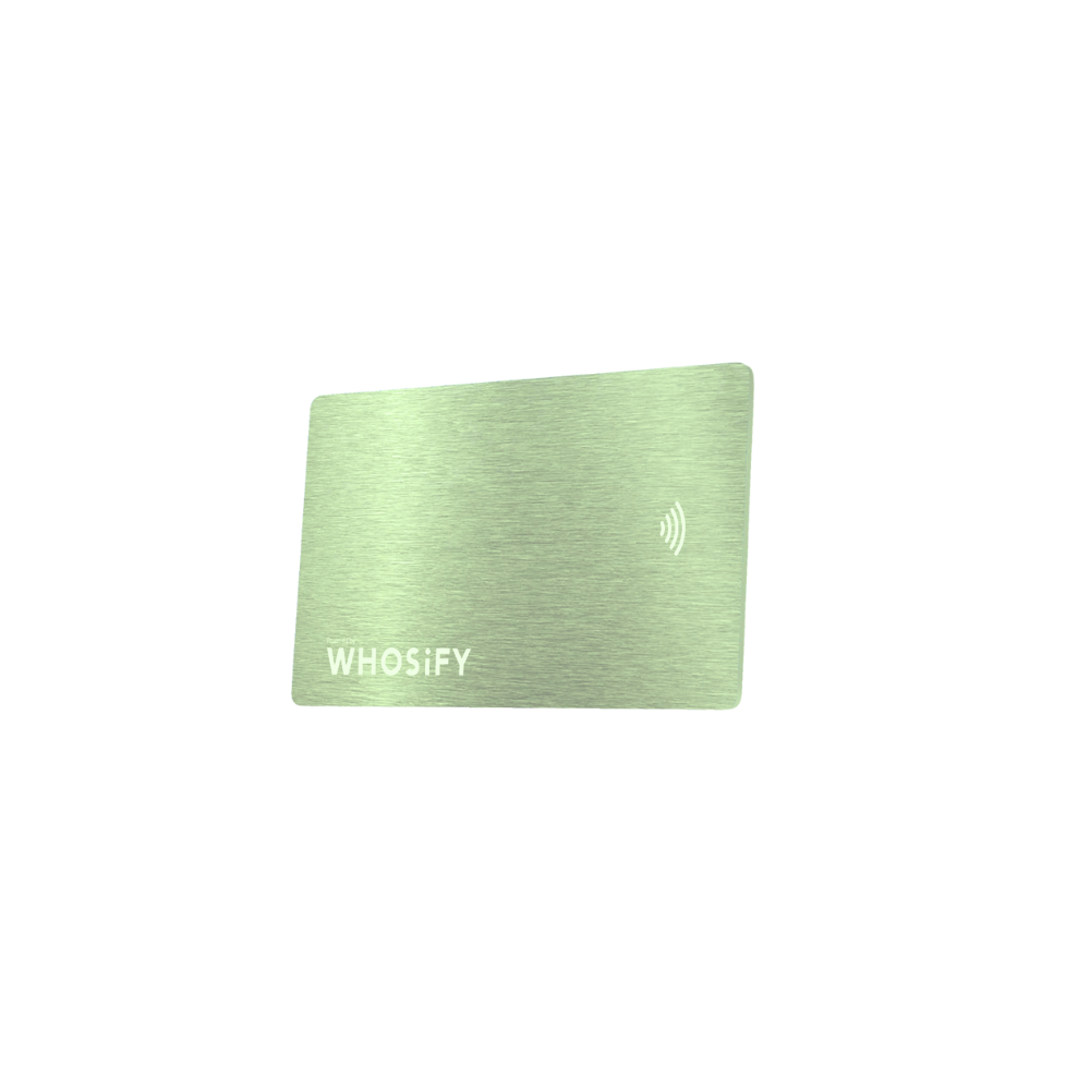 WHOSiFY NFC Business Card (Jade)
