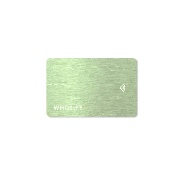 Jade NFC card — reverse side
