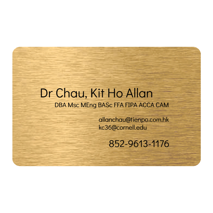 WHOSiFY NFC Business Card (Gold)