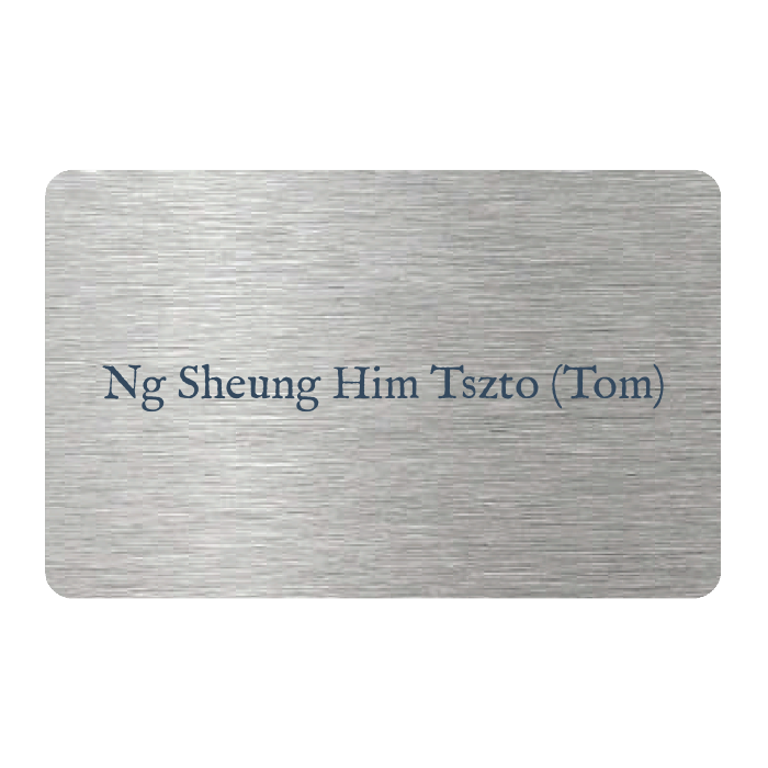 WHOSiFY NFC Business Card (Silver)