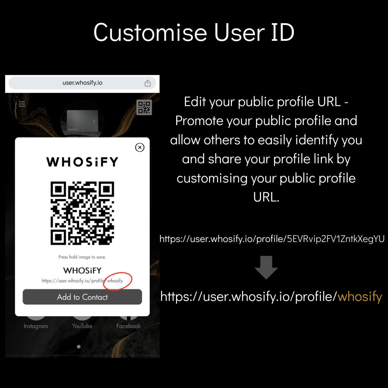 WHOSiFY NFC Business Card (Silver)