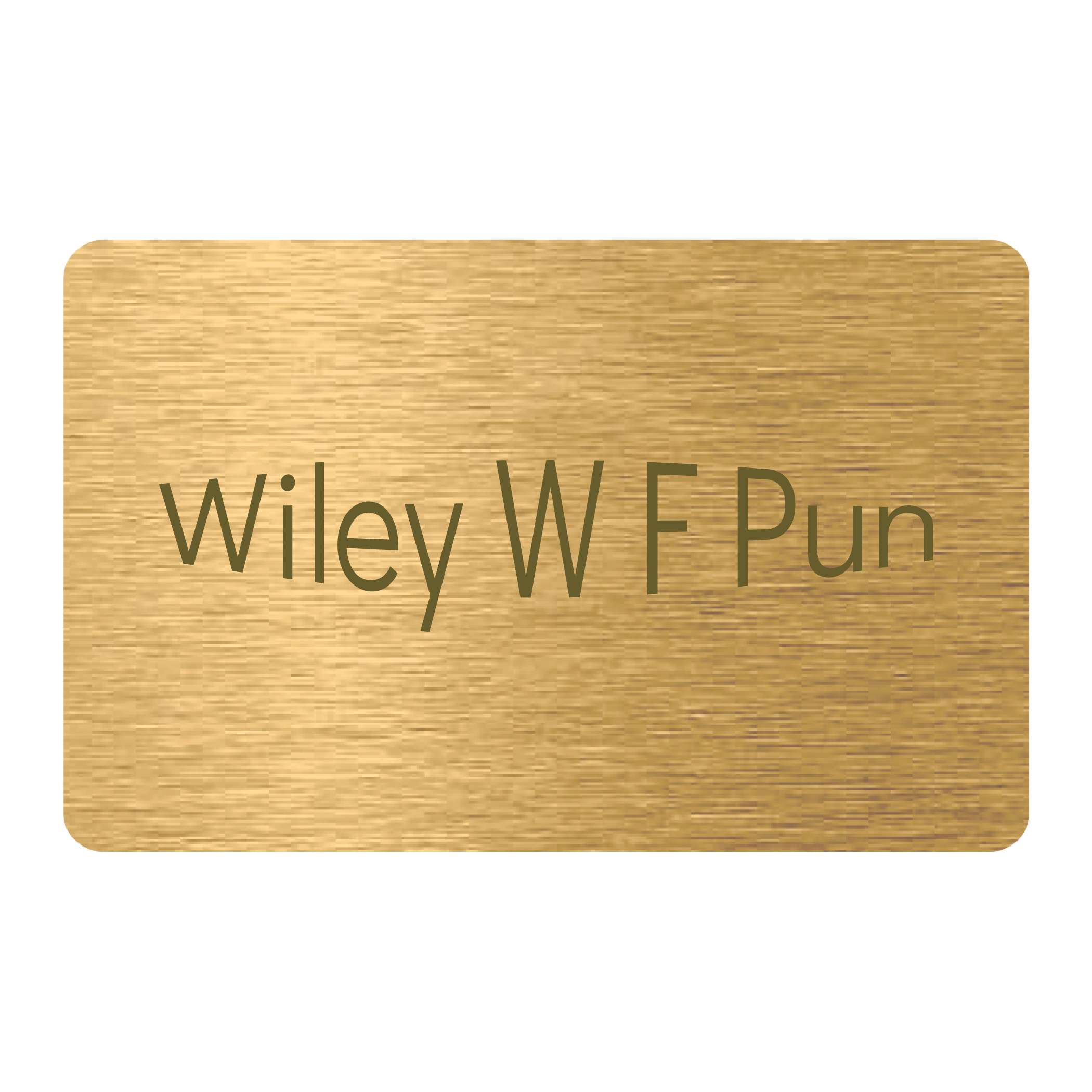 WHOSiFY NFC Business Card (Gold)