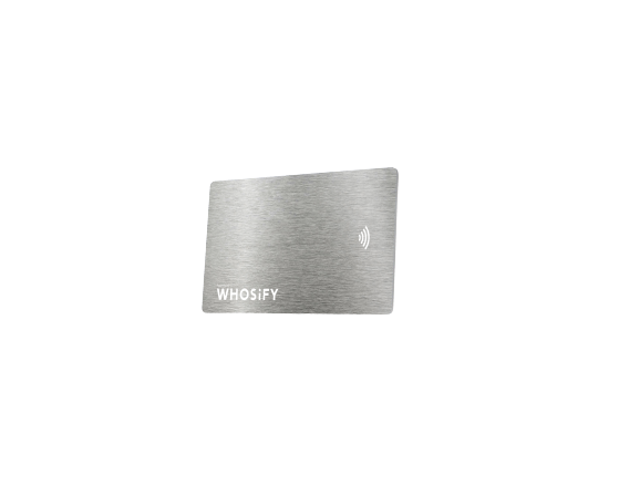 WHOSiFY NFC Business Card (Silver)