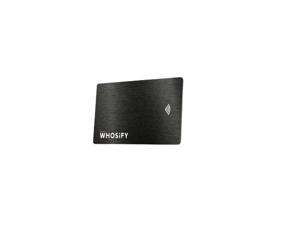 WHOSiFY NFC Business Card (Black)