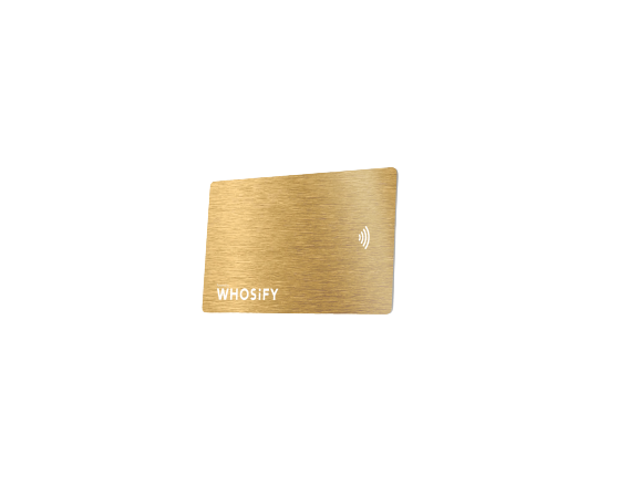 WHOSiFY NFC Business Card (Gold)