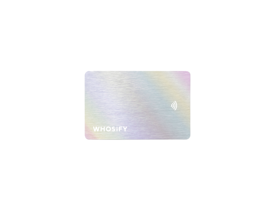 Rainbow NFC card — reverse side
